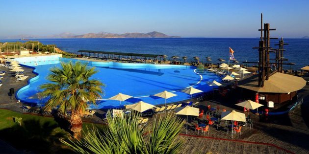 çocuklu aileler için oteller: yaklaşık Labranda Denizcilik Aquapark 4 *. Kos, Yunanistan