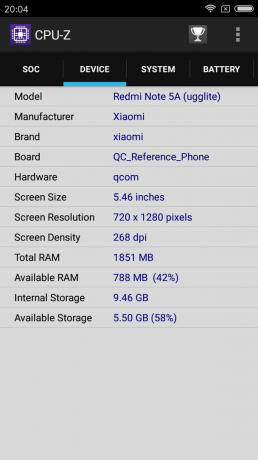 Xiaomi redmi Not 5a: teknik özellikler