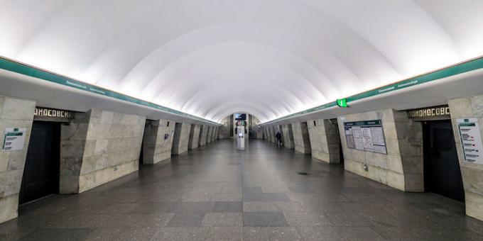 Petersburg gözde mekanları: metro istasyonu "Lomonosov"