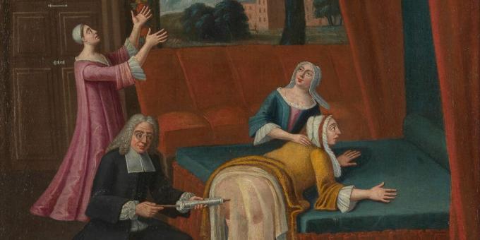 Ortaçağ tıbbı: 1700'den kalma bir Fransız resminde lavman 