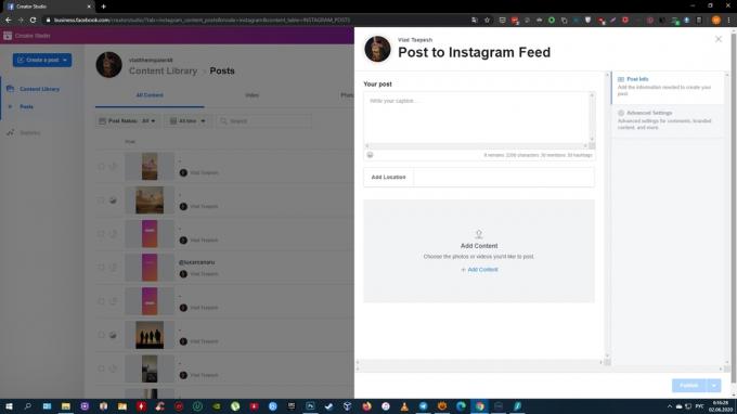 Bilgisayarınızdan Instagram'a bir video nasıl gönderilir: Instagram Beslemesini seçin