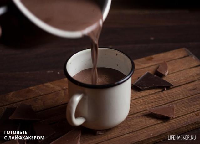Tarif: Mükemmel sıcak çikolata - dökülme kupalar