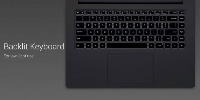 Xiaomi Mi Notebook Pro: Klavye