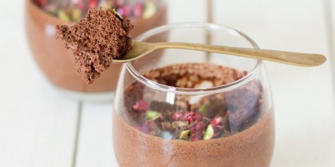 pişirme Akvafaba: Çikolata Mousse