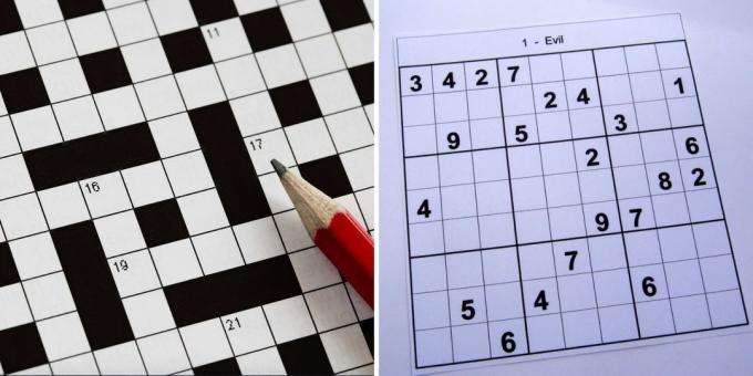 Çapraz bulmacalar ve Sudoku