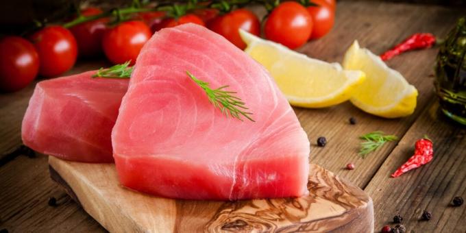 İyot içeren yiyecekler: ton balığı