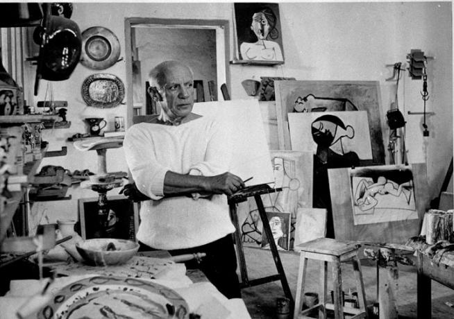 Pablo Picasso, İspanyol ressam ve heykeltraş