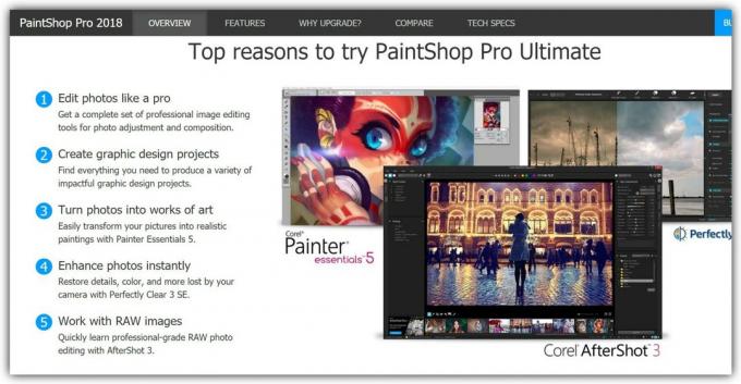 Çoğu fotoğraf editörleri: Paintshop Pro