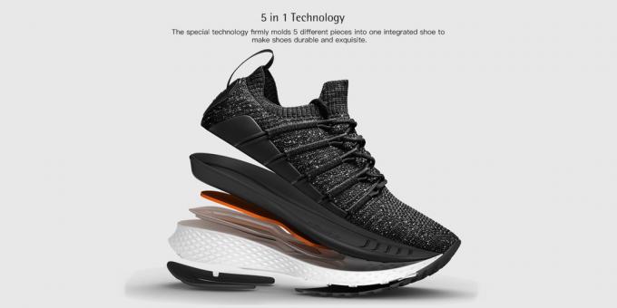 Spor ayakkabılar Xiaomi Mijia 2 Kılçığı: taban tasarımı