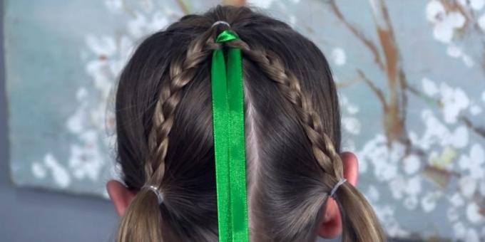 Yeni yılda kızlar için saç modelleri: bant eki