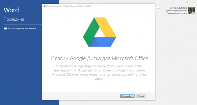 Microsoft Office'te Google Drive nasıl eklenir