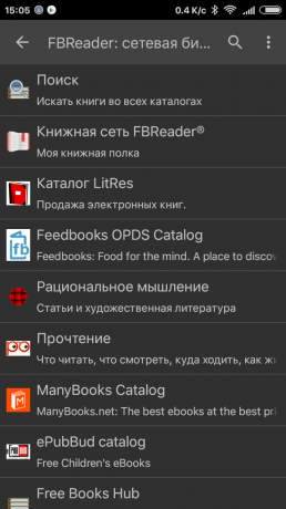 FBReader: ağ kitaplığı