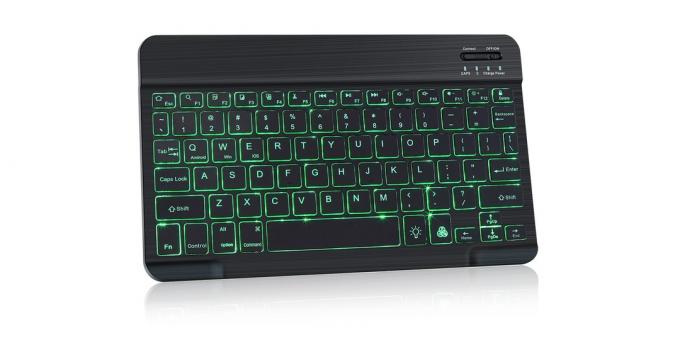 Kablosuz klavyeler: RGB arkadan aydınlatmalı klavye 
