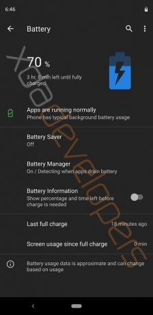 Android S: Karanlık tema ayarı