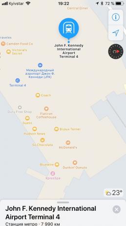 yenilik iOS 11: haritalar