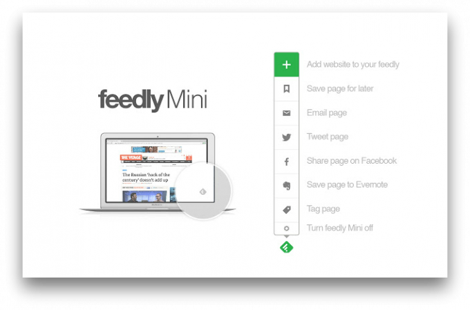 Feedly Mini - rahat kullanım Feedly'de için Chrome uzantısı