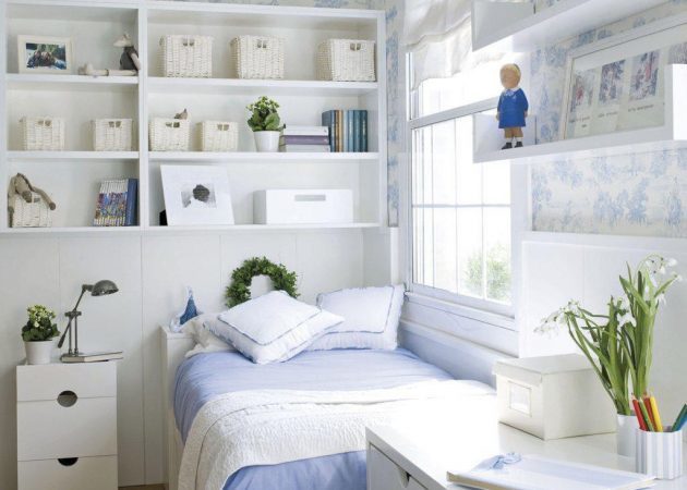 Küçük yatak odası tasarımı: perde seçmek