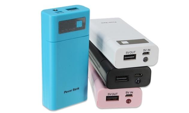 Moda-Universal-Çok tonlu Taşınabilir-5V-1A-USB-DIY-Güç-Banka-2X-18650-Pil-Şarj-Case-Kit