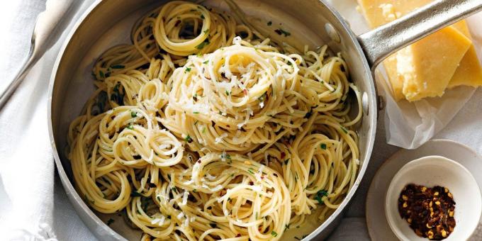 sarımsak ile Yemekler: Spagetti Aglio e Olio