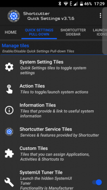 Shortcutter Hızlı Ayarlar - Android Hızlı ayarlar panelini pompalama için ücretsiz bir uygulama