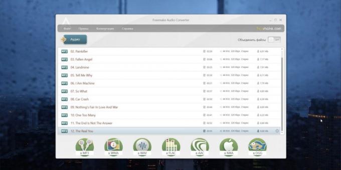 Freemake Audio Converter: Windows, MacOS ve Linux için Audio Converter