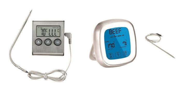 Anneye doğum vermek Ne: mutfak için dijital bir termometre