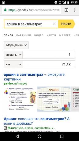 "Yandex": bir değer diğerine aktarma