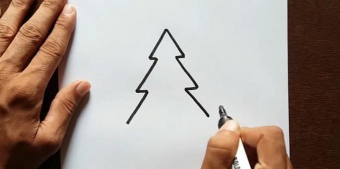 Bir ağacı nasıl çizileceğini: Üçüncü katman eklemek