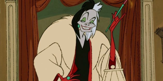 Orijinal karikatür 1961 Cruella de Vil