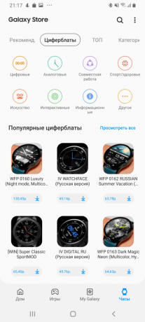 Samsung Galaxy İzle Aktif: Dials