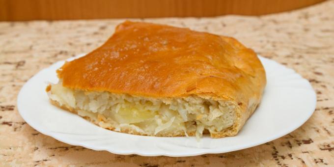 lahana ve patates ile Pie