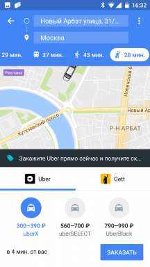 Herkes için Uber den Khalyavnykh eylem: 1500 ruble için bir taksi indirim seyahat