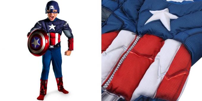 Çocuk Yılbaşı giysisi: Kaptan Amerika