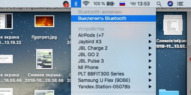 Elma AirPods: Bluetooth kapatın