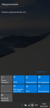 Windows 10 Bildirimine Dair paneli yararlı bilgiler sağlar