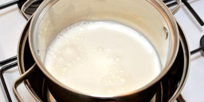 Nasıl ev yapımı yoğurt pişirmeye: Heat süt 85 ° C