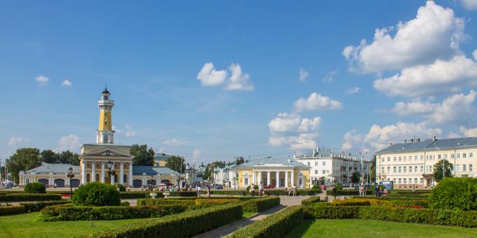Kostroma'nın gözde mekanları: Susaninskaya meydanı