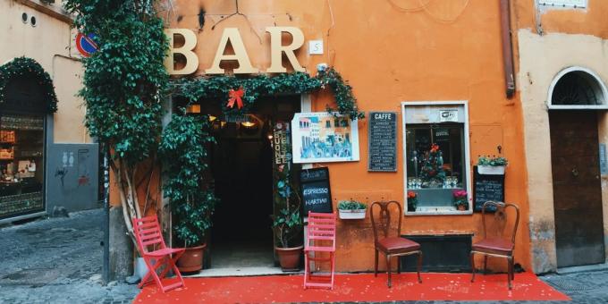 İtalya'ya bir gezi: Kafe