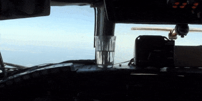 Uçak bir bardak su ile indirilebilir