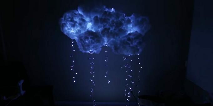 Pamuk yünden bulut lambası nasıl yapılır