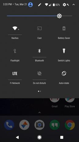 Android Ç: karanlık bir tema