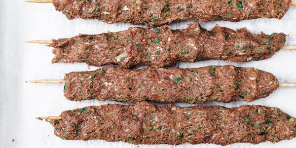 biber ve domates ile kebap için Stuffing