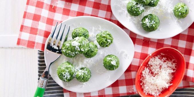 ıspanak ve ricotta ile Gnocchi