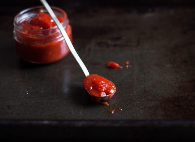 domates reçeli: bitmiş ürün
