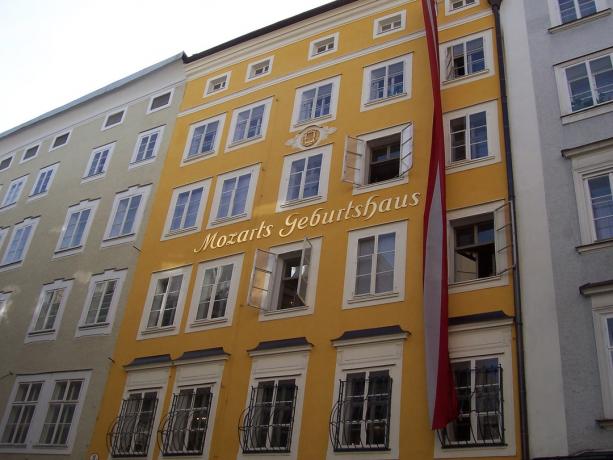 Mozart'ın doğduğu Salzburg Ev
