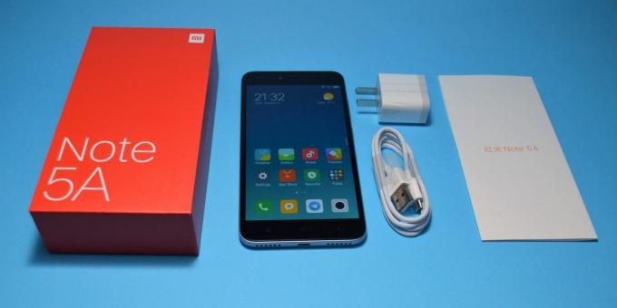 Xiaomi redmi Not 5a: ekipman