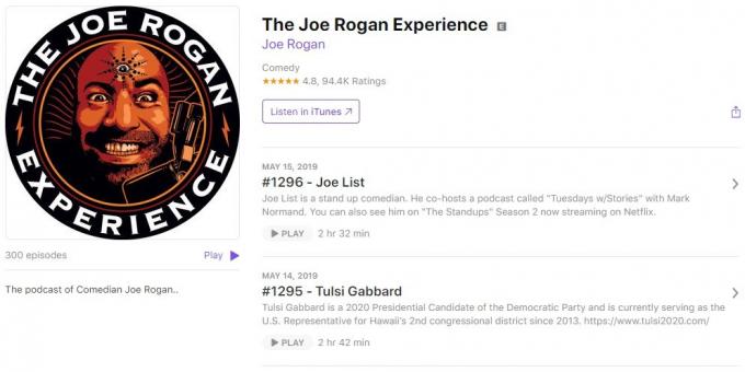 İlginç podcast: Joe Rogan Deneyimi