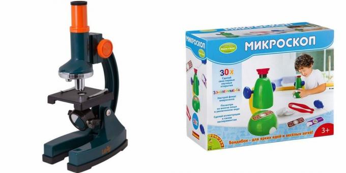 Bir erkek çocuğa doğum günü için 5 yıllık hediyeler: mikroskop