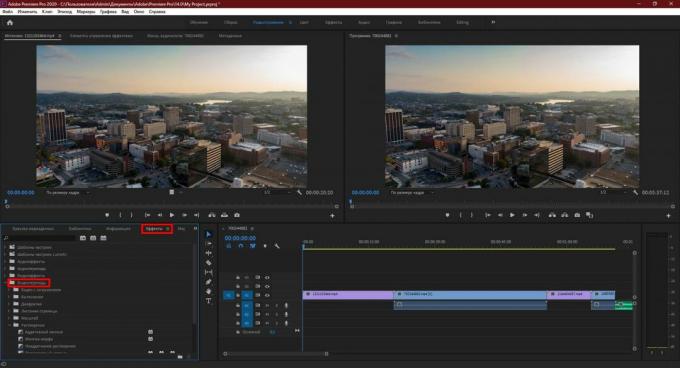 Adobe Premiere Pro: Video Geçişlerine tıklayın