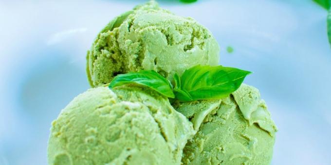 fesleğen ile iyi tarifler: fesleğen gelato